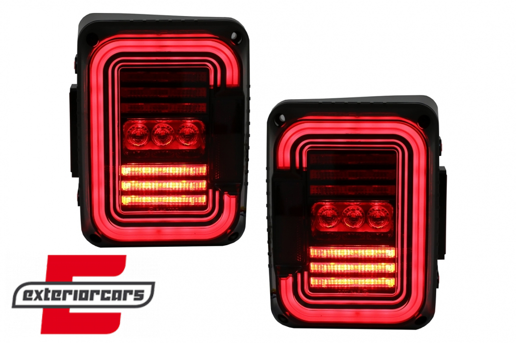 Full LED stražnja svjetla (smoke) / JEEP Wrangler JK (2007-2017)