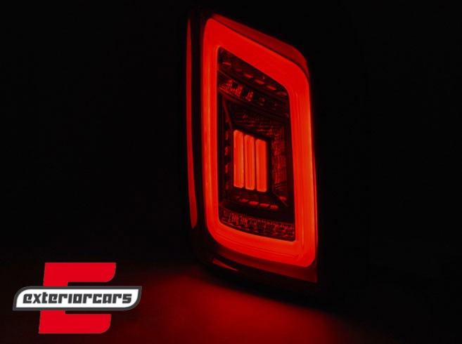 Full LED stražnja svjetla LedBar (smoke/crna/kristal) / Volkswagen T5 (04.2003-2015) - Slika 4