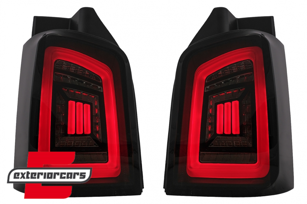 Full LED stražnja svjetla LedBar (smoke/crna/crvena) / Volkswagen T5 (04.2003-2015) - Slika 2