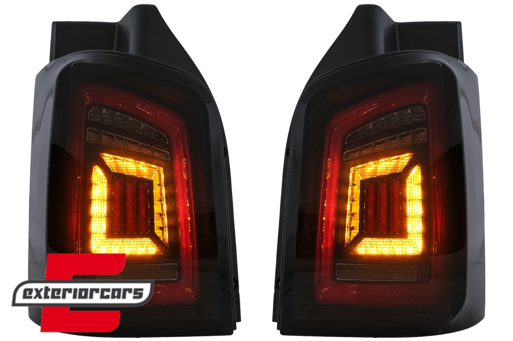 Full LED stražnja svjetla LedBar (smoke/crna/crvena) / Volkswagen T5 (04.2003-2015) - Slika 8