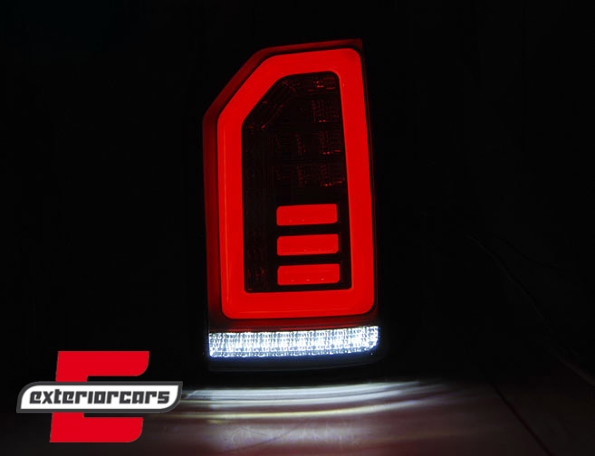 Full LED stražnja svjetla LedBar (smoke/crna/crvena) / VW Transporter Multivan Caravelle T6 (2015-2019) - Slika 2