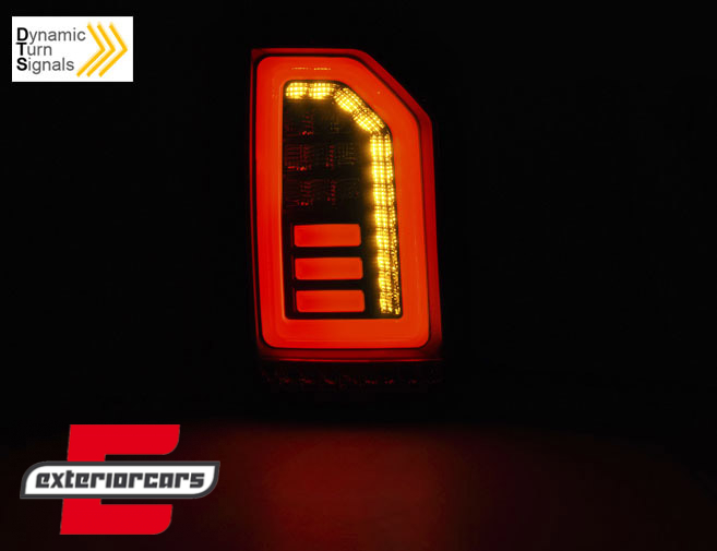 Full LED stražnja svjetla LedBar (smoke/crna/crvena) / VW Transporter Multivan Caravelle T6 (2015-2019) - Slika 3