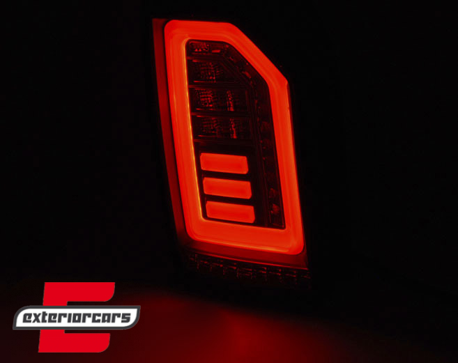 Full LED stražnja svjetla LedBar (smoke/crna/crvena) / VW Transporter Multivan Caravelle T6 (2015-2019) - Slika 4