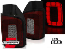 Full LED stražnja svjetla LedBar (crvena/smoke) / VW Transporter Multivan Caravelle T6 (2015-2019)