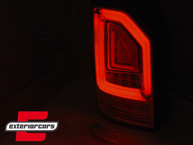 Full LED stražnja svjetla LedBar SEQ žmigavci (crvena/smoke) / VW Transporter Multivan Caravelle T6 (2015-2019) - Slika 3