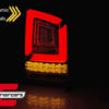 Full LED stražnja svjetla LedBar Dinamički Sekvencijalni žmigavci (crvena/kristal) - Slika 2