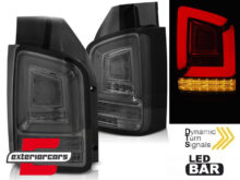 Full LED stražnja svjetla LedBar SEQ žmigavci (smoke) / Volkswagen T5 (04.2003-2009)