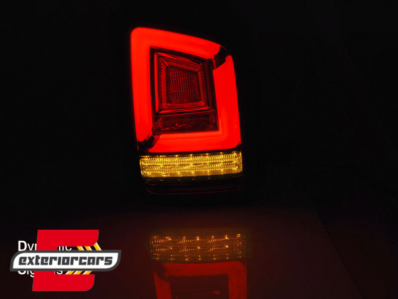 Full LED stražnja svjetla LedBar SEQ žmigavci (crna) / Volkswagen T5.1 (04.2010-2015) - Slika 3
