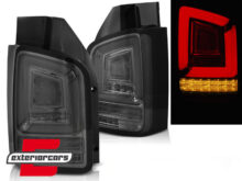 Full LED stražnja svjetla LedBar SEQ žmigavci (smoke) / Volkswagen T5.1 (04.2010-2015)