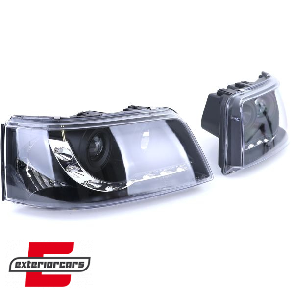 LED prednja svjetla DayLight (crna) / VW T5 (2003-2009) - Slika 3