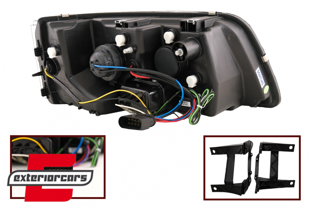 LED prednja svjetla DayLight (crna) / VW T5 (2003-2009) - Slika 12