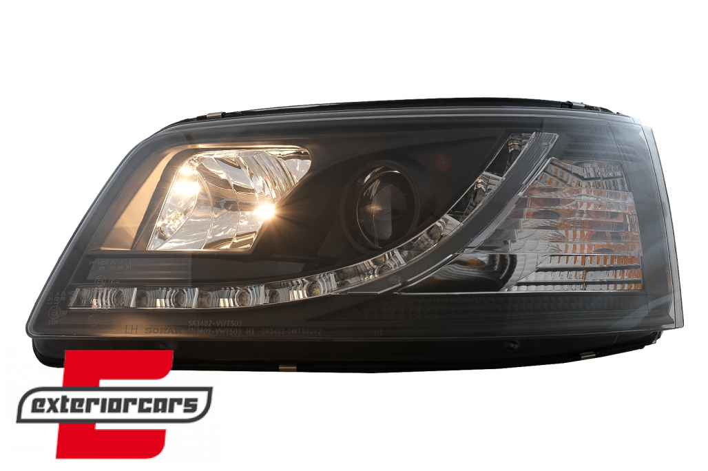 LED prednja svjetla DayLight (crna) / VW T5 (2003-2009) - Slika 6