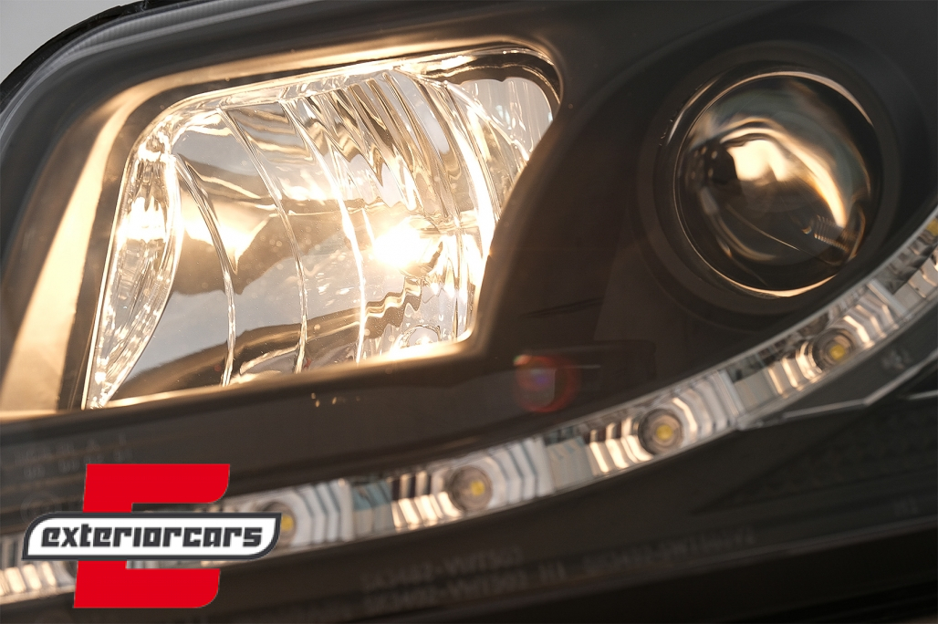LED prednja svjetla DayLight (crna) / VW T5 (2003-2009) - Slika 7