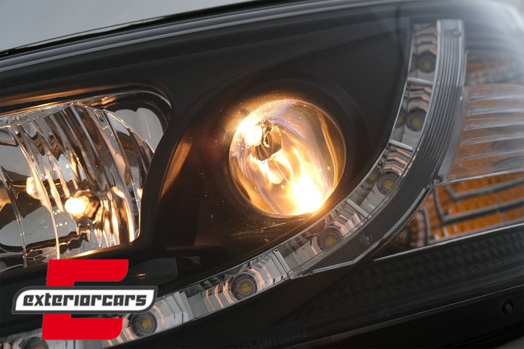LED prednja svjetla DayLight (crna) / VW T5 (2003-2009) - Slika 10
