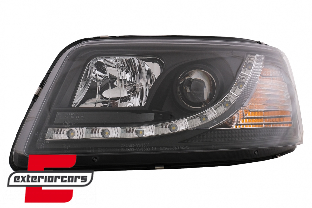 LED prednja svjetla DayLight (crna) / VW T5 (2003-2009) - Slika 3