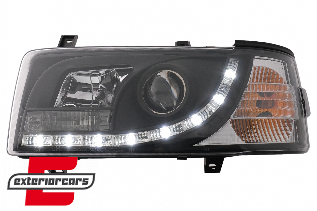 Prednja svjetla LED DayLight (crna) / VW T4 (1990-03.2003) - Slika 2