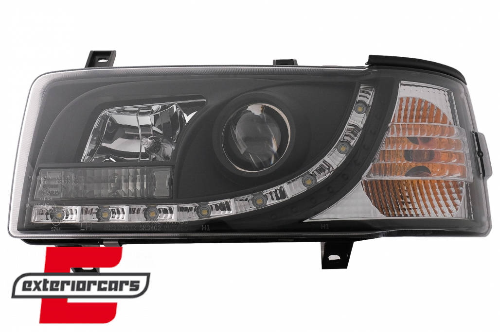 Prednja svjetla LED DayLight (crna) / VW T4 (1990-03.2003) - Slika 12
