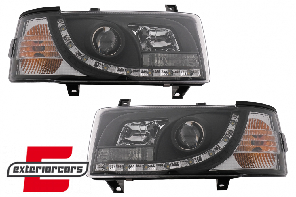 Prednja svjetla LED DayLight (crna) / VW T4 (1990-03.2003) - Slika 13
