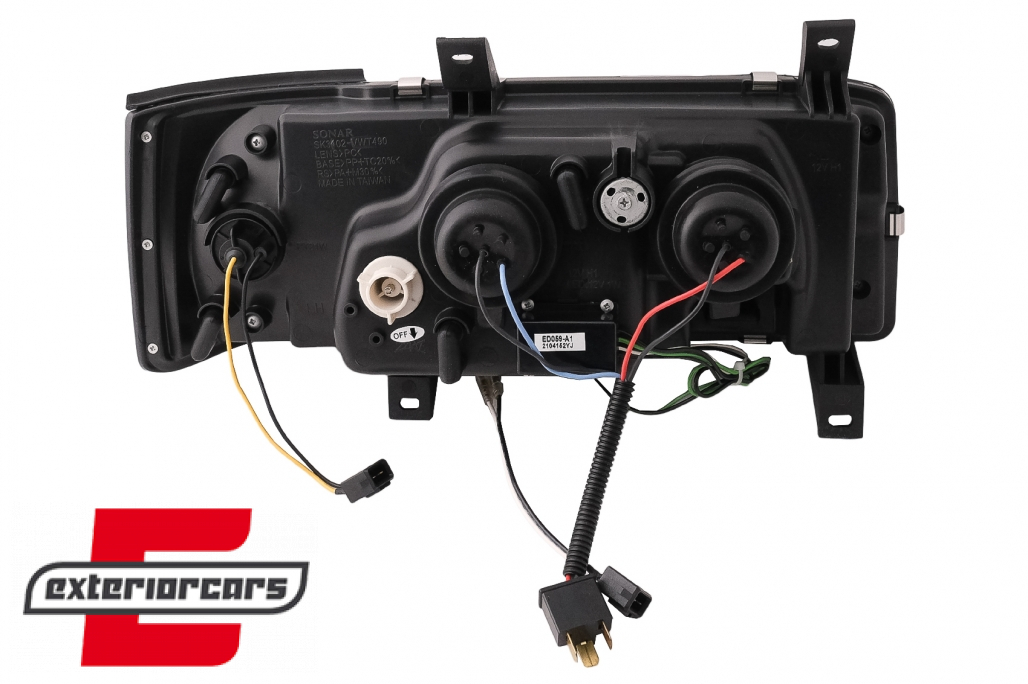 Prednja svjetla LED DayLight (crna) / VW T4 (1990-03.2003) - Slika 15