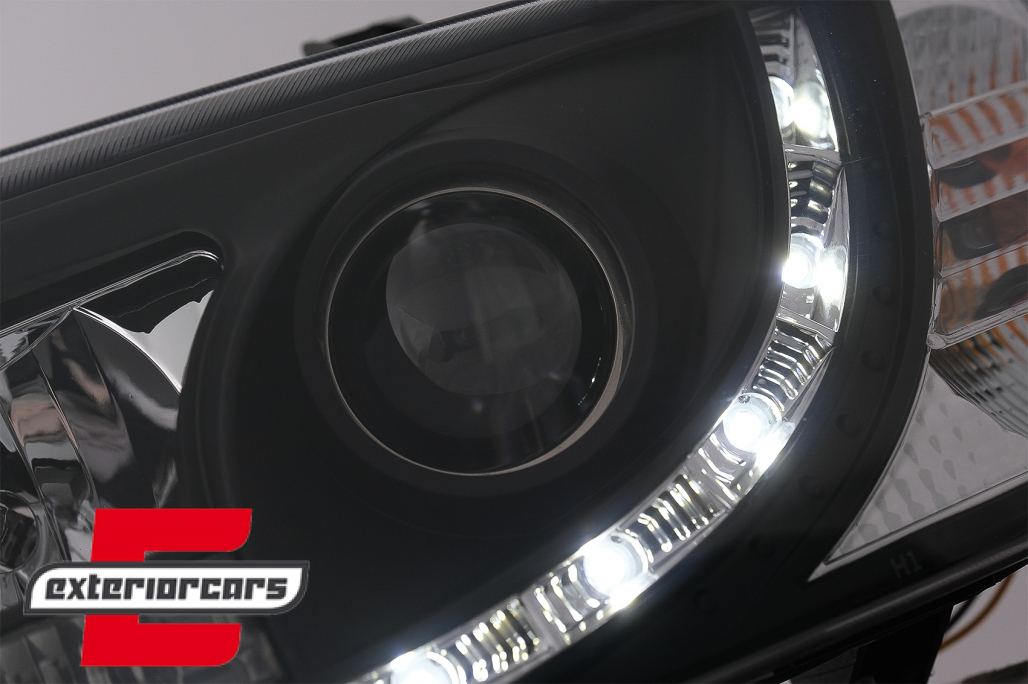 Prednja svjetla LED DayLight (crna) / VW T4 (1990-03.2003) - Slika 3