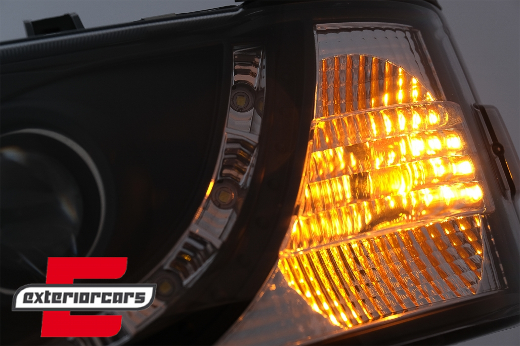 Prednja svjetla LED DayLight (crna) / VW T4 (1990-03.2003) - Slika 6