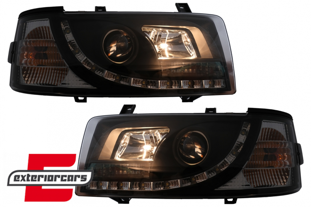 Prednja svjetla LED DayLight (crna) / VW T4 (1990-03.2003) - Slika 8