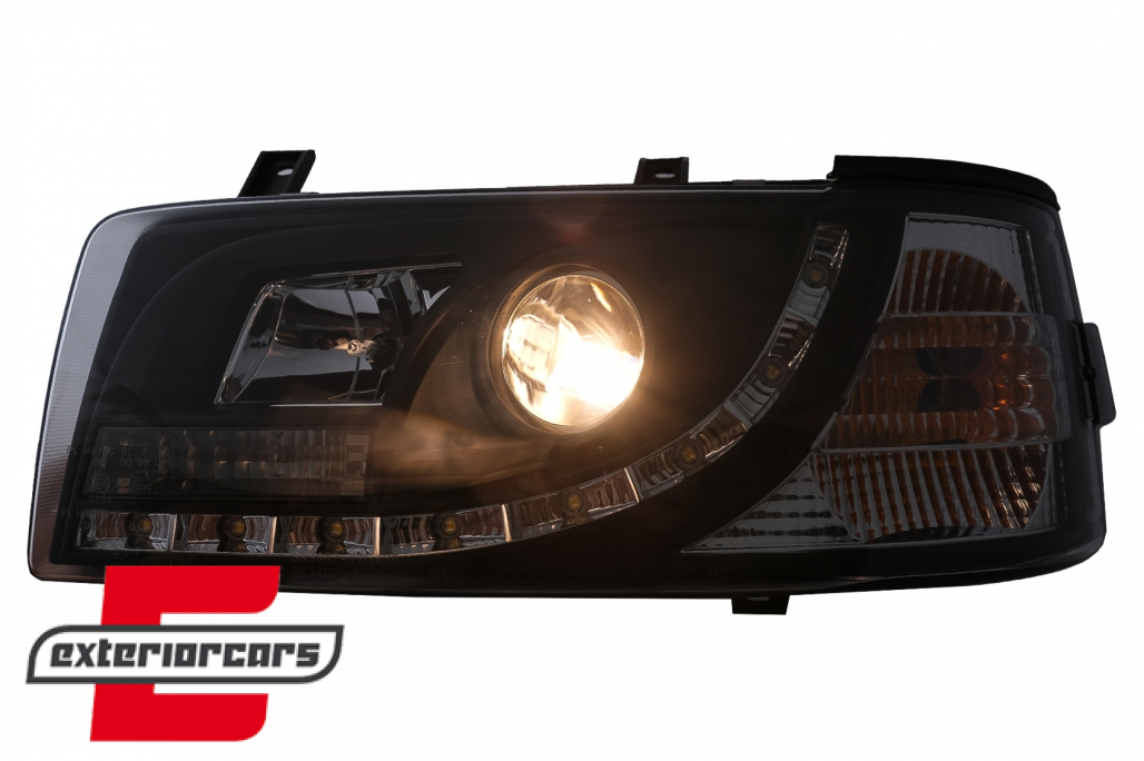 Prednja svjetla LED DayLight (crna) / VW T4 (1990-03.2003) - Slika 10