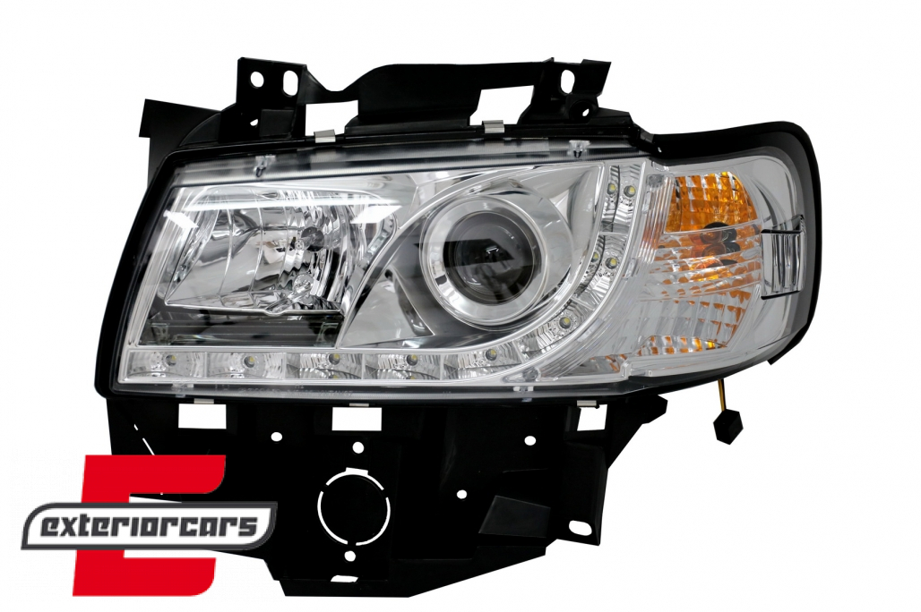 Prednja svjetla LED DayLight (chrome) / Volkswagen T4 Bus (08.1996-03.2003) - Slika 2
