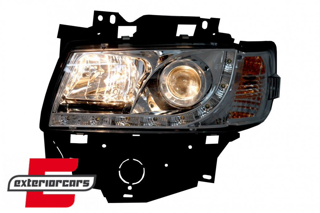 Prednja svjetla LED DayLight (chrome) / Volkswagen T4 Bus (08.1996-03.2003) - Slika 4