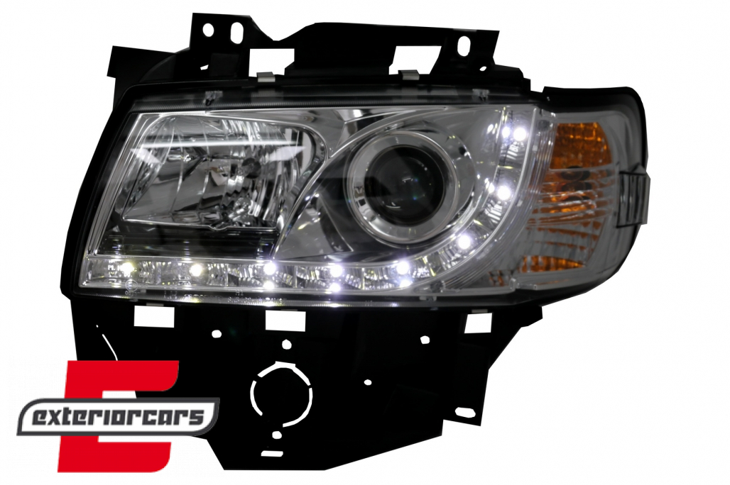 Prednja svjetla LED DayLight (chrome) / Volkswagen T4 Bus (08.1996-03.2003) - Slika 5