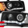 Prednja svjetla LED DayLight LED žmigavci (crna)