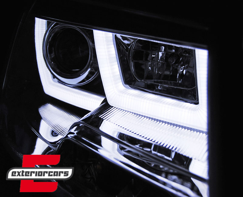 Prednja svjetla U-dizajn LED DRL Xenon look (chrome) / VW T5.1 (2010-2015) - Slika 2