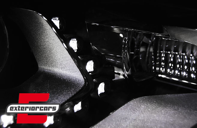 Prednja svjetla LED TrueDRL (crna) / VW Tiguan MK I Facelift (2011-2015) - Slika 2