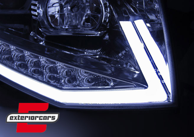 LED prednja svjetla TubeLight dizajn (chrome) / VW T6 (2015-2019) - Slika 4