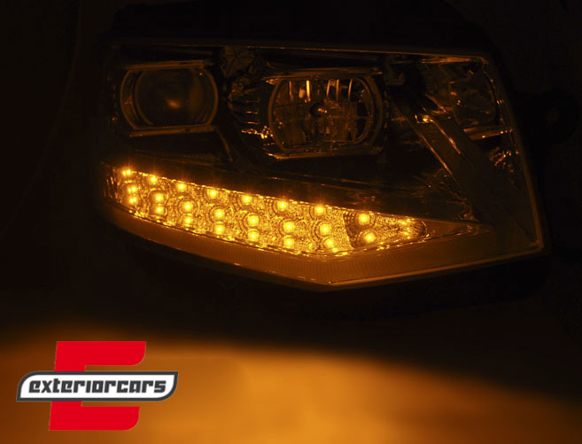 LED prednja svjetla TubeLight dizajn (chrome) / VW T6 (2015-2019) - Slika 6