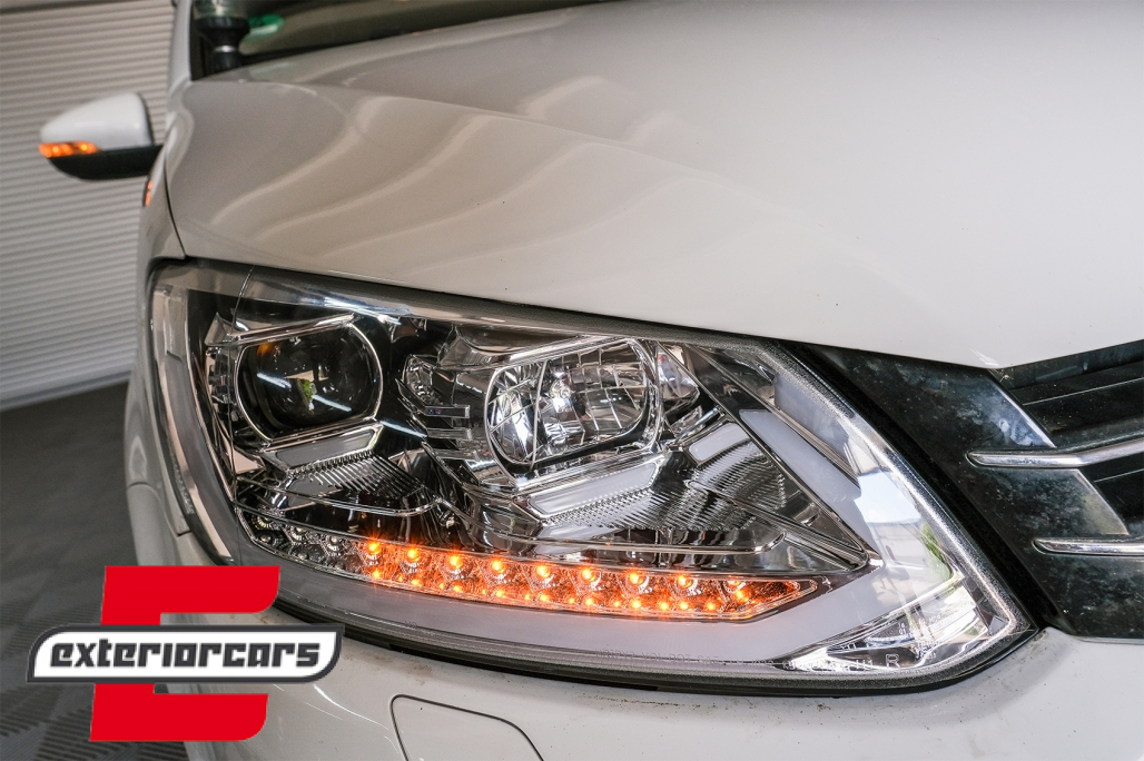 LED prednja svjetla TubeLight SEQ žmigavci (chrome) / Volkswagen Touran (08.2010-2015) - Slika 15