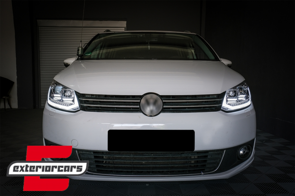 LED prednja svjetla TubeLight SEQ žmigavci (chrome) / Volkswagen Touran (08.2010-2015) - Slika 6