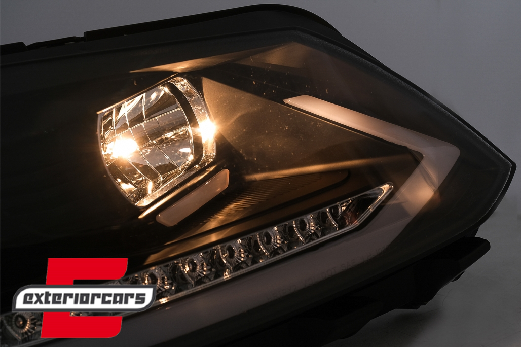 LED prednja svjetla TubeLight SEQ žmigavci (crna) / Volkswagen Touran (08.2010-2015) - Slika 11
