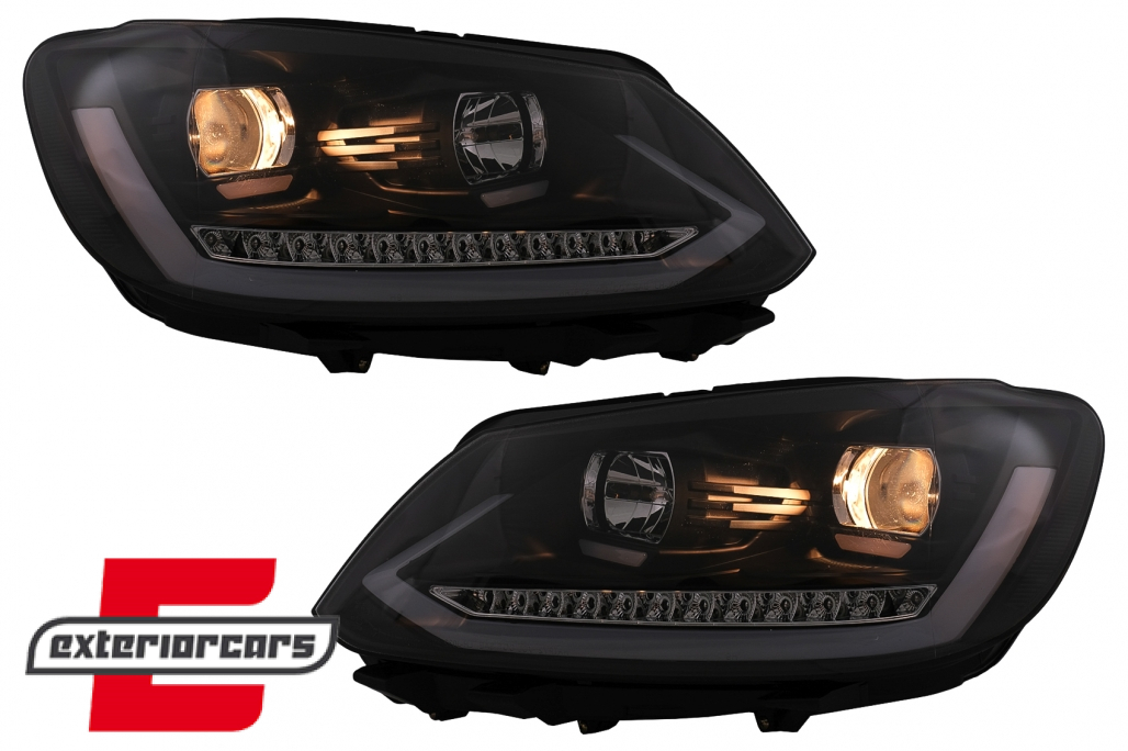 LED prednja svjetla TubeLight SEQ žmigavci (crna) / Volkswagen Touran (08.2010-2015) - Slika 13