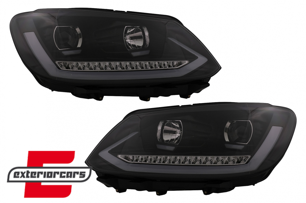 LED prednja svjetla TubeLight SEQ žmigavci (crna) / Volkswagen Touran (08.2010-2015) - Slika 16