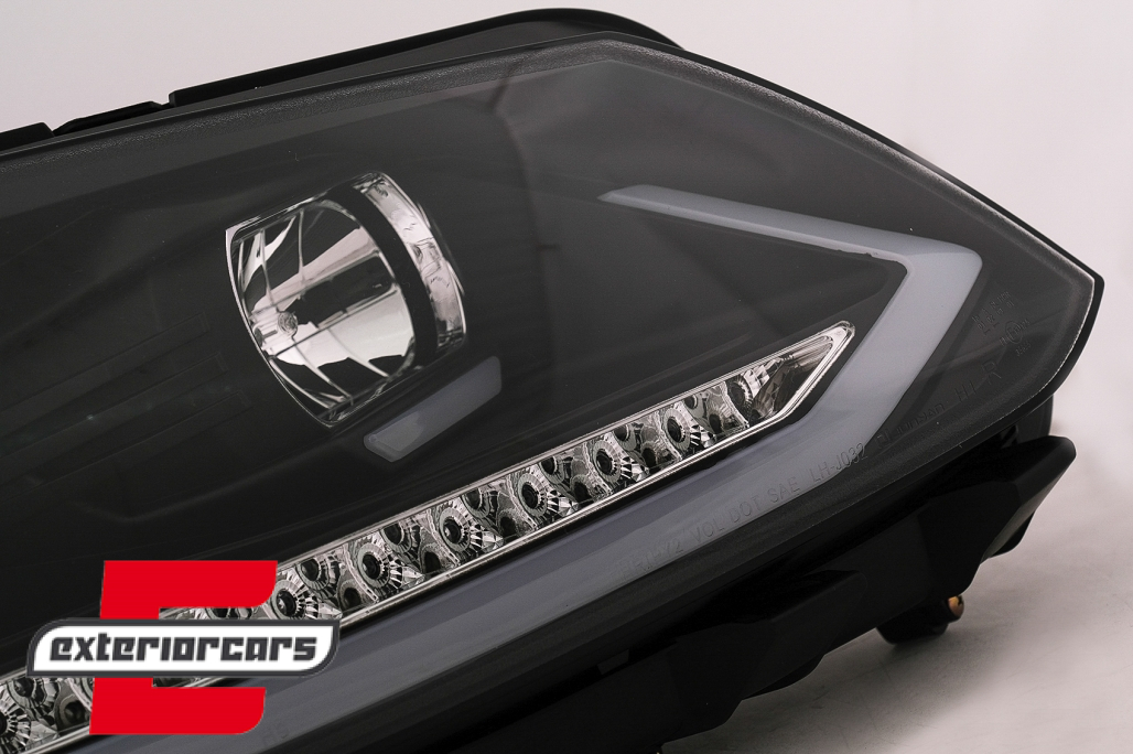 LED prednja svjetla TubeLight SEQ žmigavci (crna) / Volkswagen Touran (08.2010-2015) - Slika 18