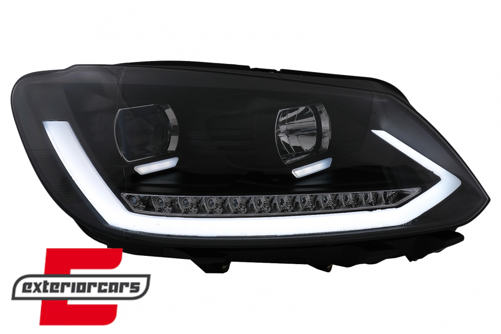 LED prednja svjetla TubeLight SEQ žmigavci (crna) / Volkswagen Touran (08.2010-2015) - Slika 3