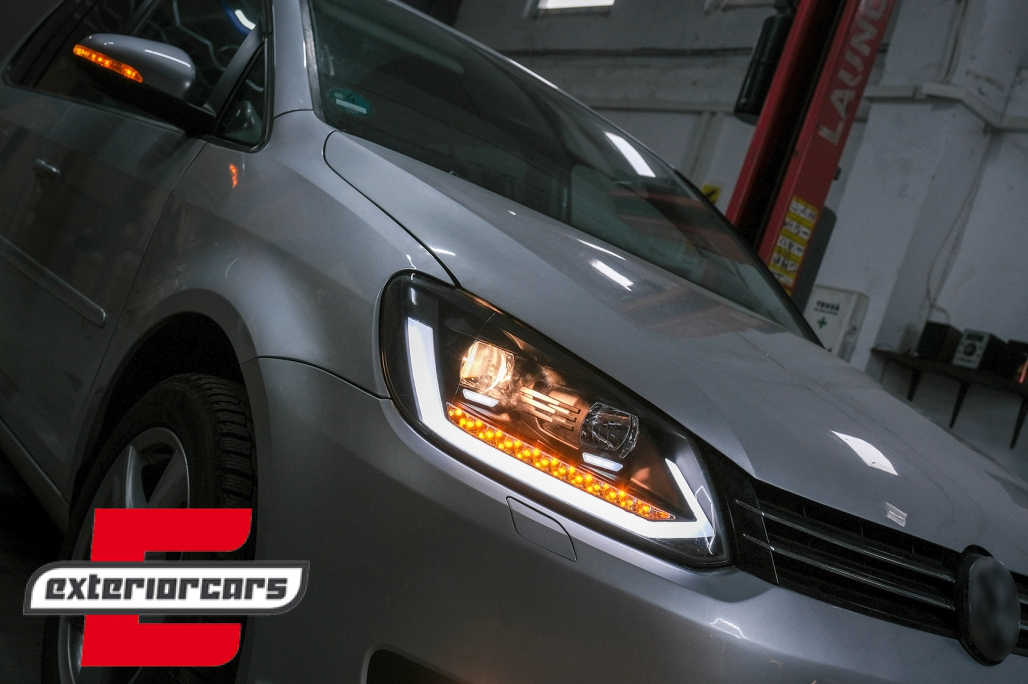 LED prednja svjetla TubeLight SEQ žmigavci (crna) / Volkswagen Touran (08.2010-2015) - Slika 22