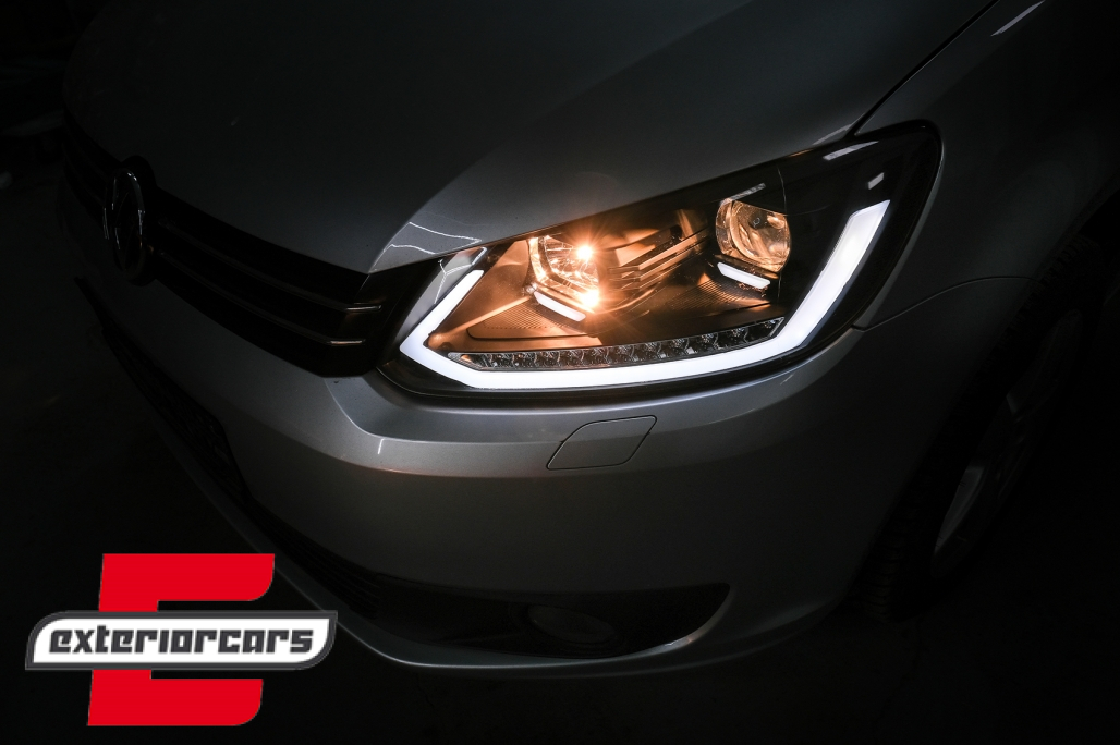 LED prednja svjetla TubeLight SEQ žmigavci (crna) / Volkswagen Touran (08.2010-2015) - Slika 23