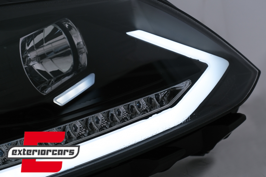 LED prednja svjetla TubeLight SEQ žmigavci (crna) / Volkswagen Touran (08.2010-2015) - Slika 5