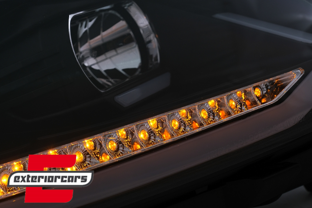 LED prednja svjetla TubeLight SEQ žmigavci (crna) / Volkswagen Touran (08.2010-2015) - Slika 8