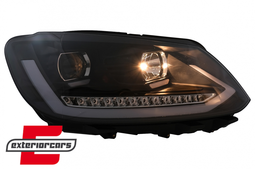 LED prednja svjetla TubeLight SEQ žmigavci (crna) / Volkswagen Touran (08.2010-2015) - Slika 9