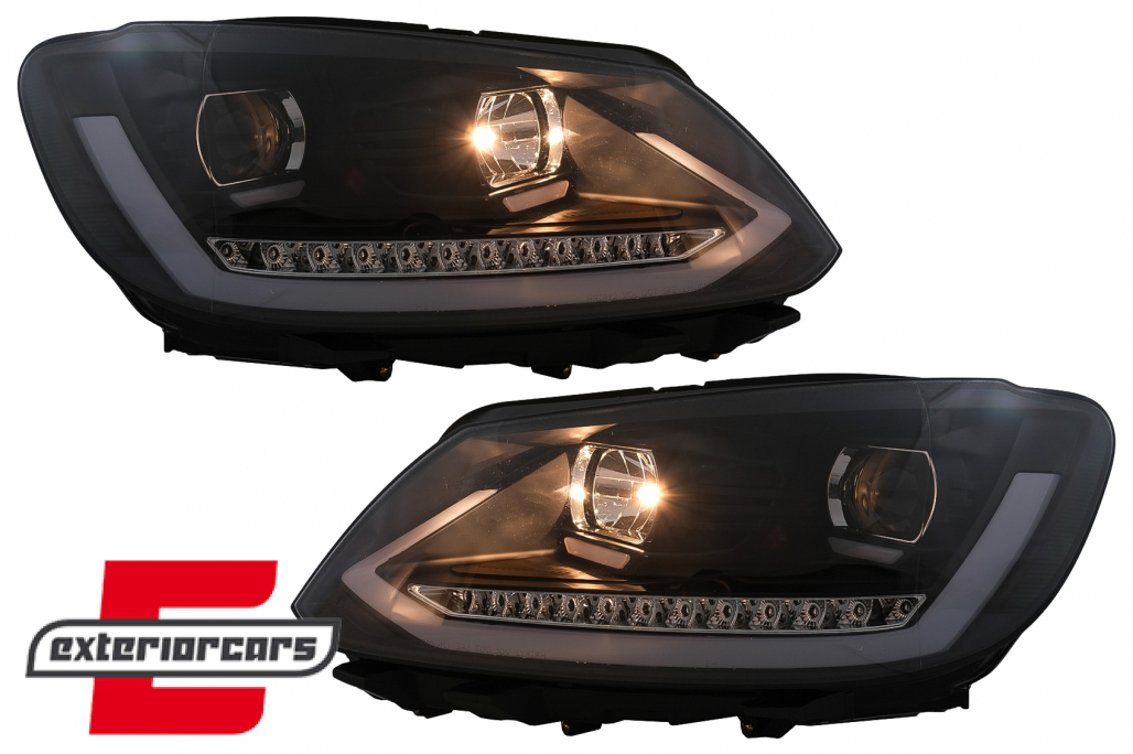 LED prednja svjetla TubeLight SEQ žmigavci (crna) / Volkswagen Touran (08.2010-2015) - Slika 10