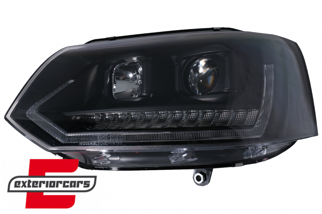 LED prednja svjetla TubeLight SEQ žmigavci (crna) / VW T5.1 (2010-2015) - Slika 12