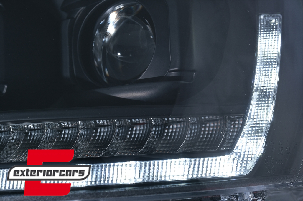 LED prednja svjetla TubeLight SEQ žmigavci (crna) / VW T5.1 (2010-2015) - Slika 4